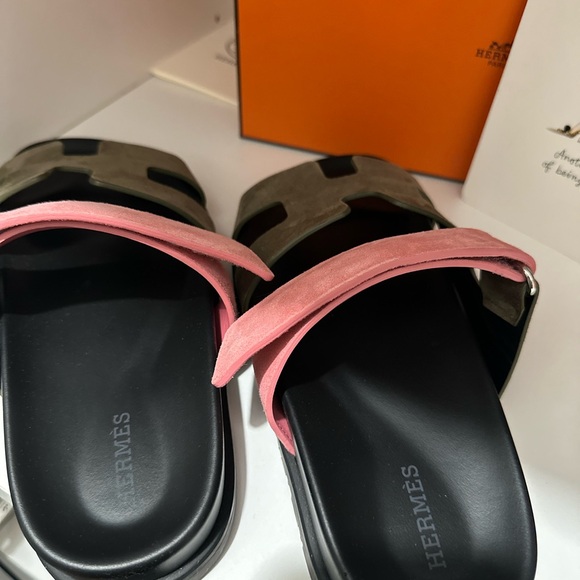 Hermes Chypre sandals, Sz 37.5 - Picture 3 of 12